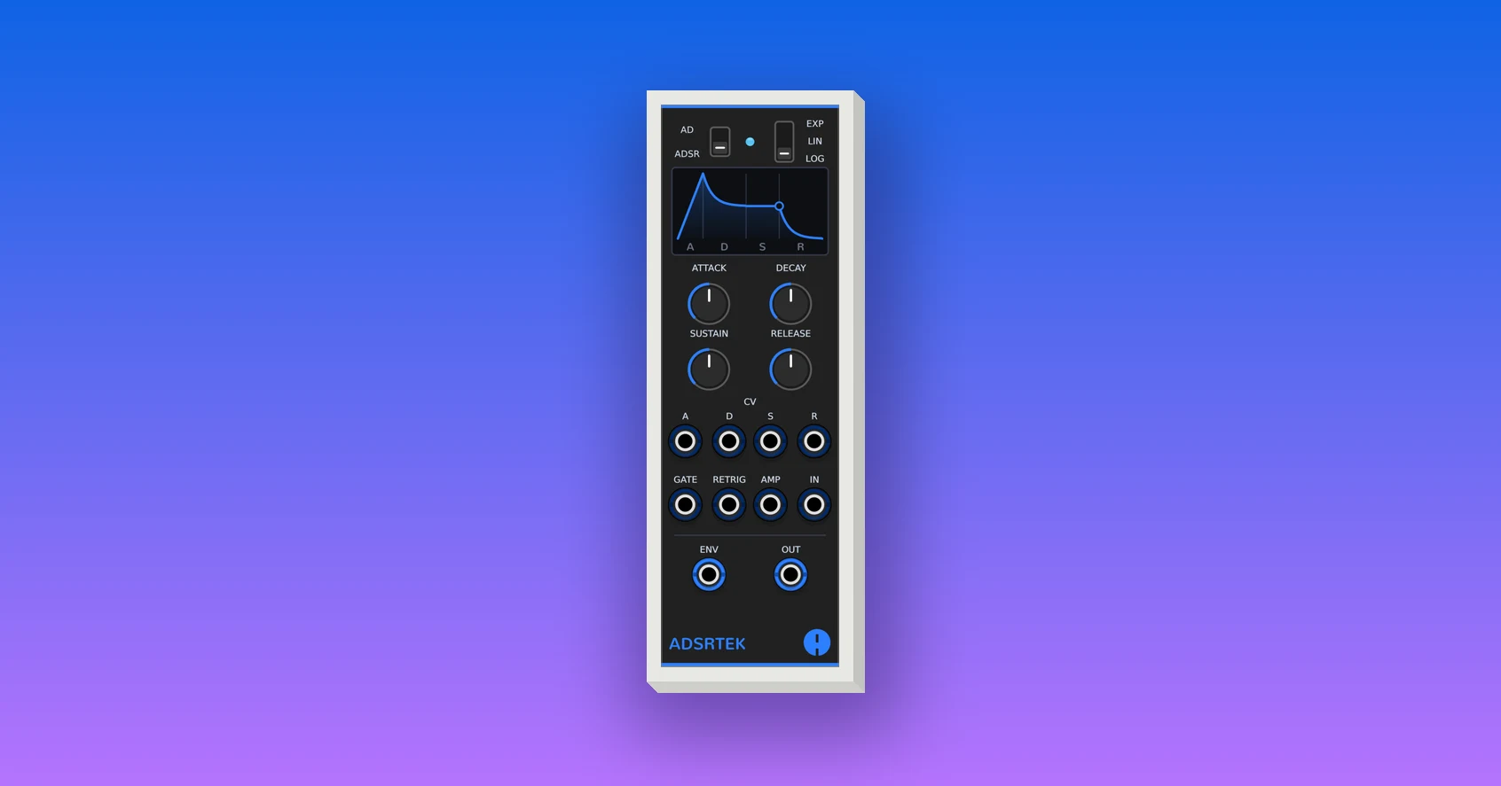 ADSRTEK envelope for VCV Rack