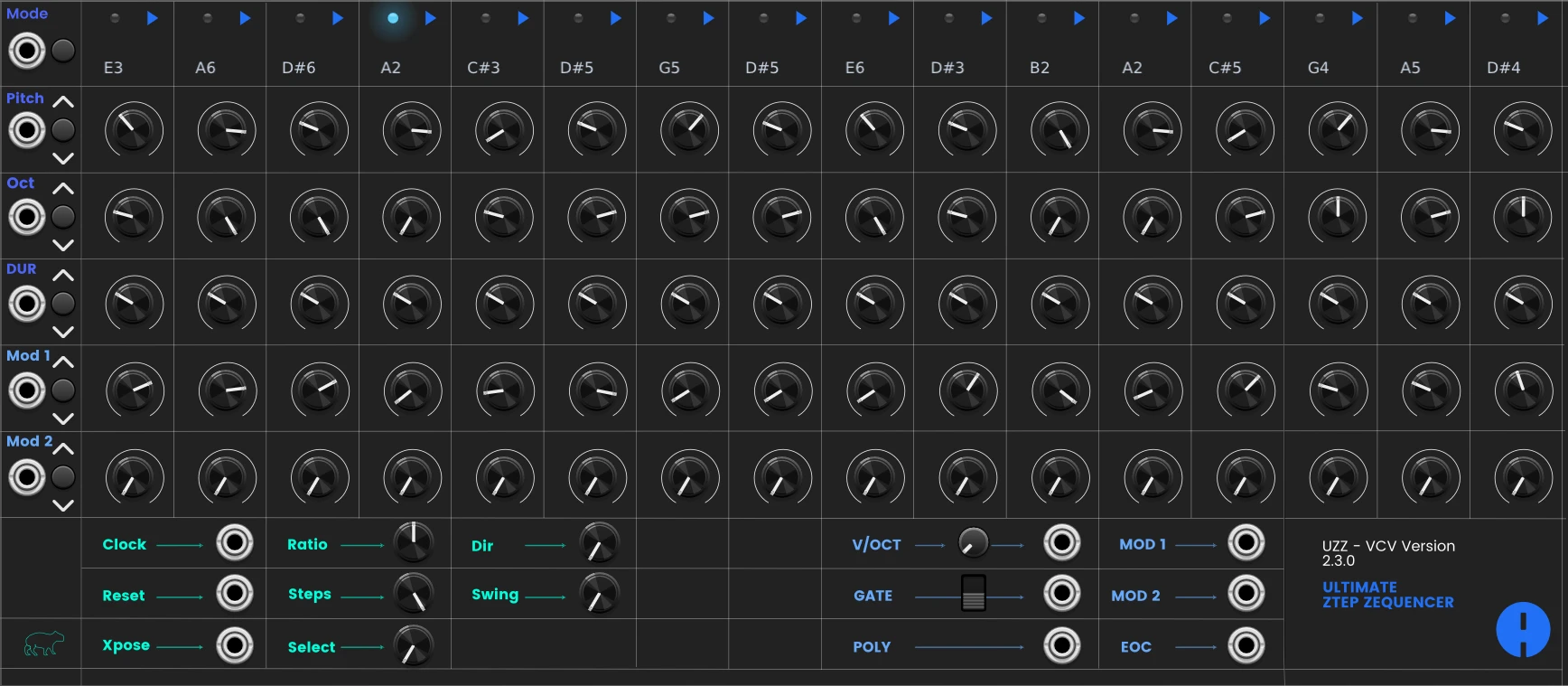 Interfaz UZZ VCV Rack